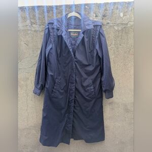 Women's Vintage Purple Trench Coat